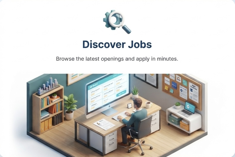 Discover Jobs — Browse the latest openings and apply in minutes.